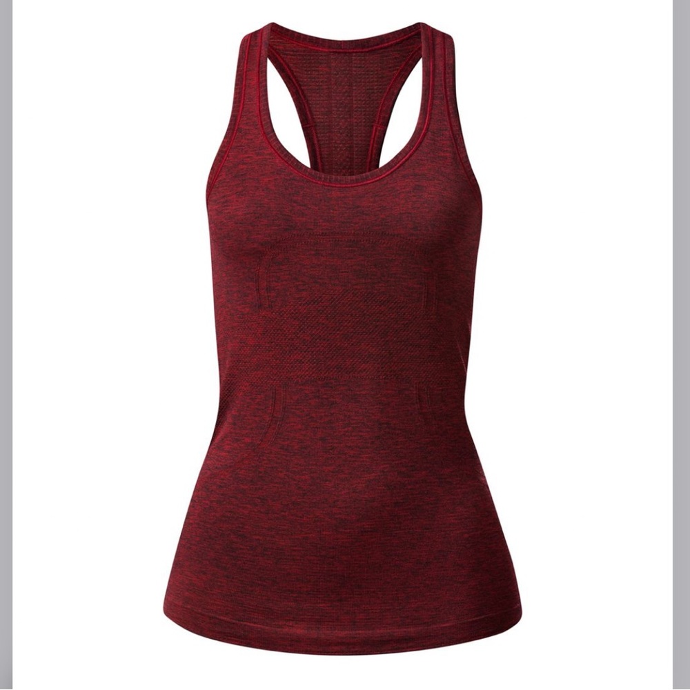 Lululemon Swiftly Tech Razorback Tank Top Dark Red - Size 12